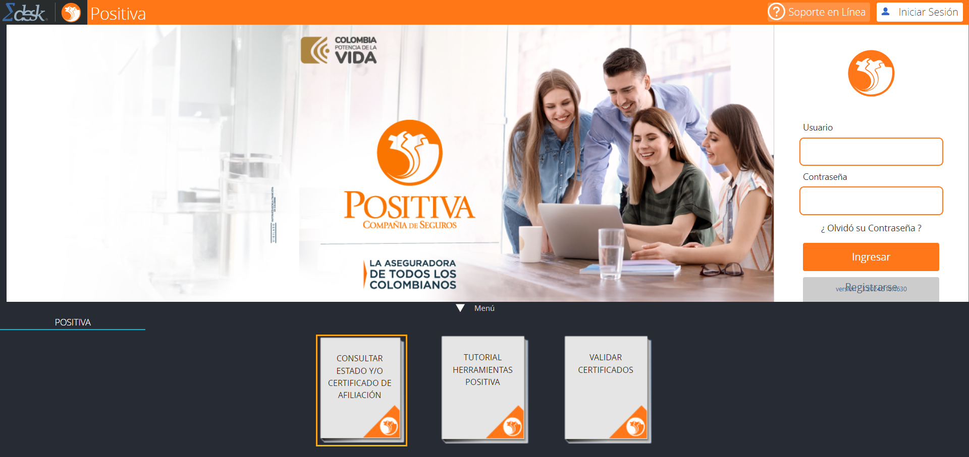 Descarga de certificado